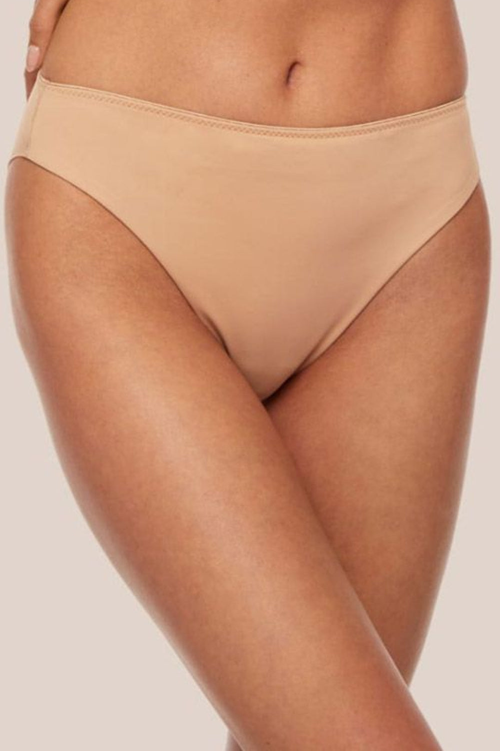Kinga Brazyliany Comfort Beige Mesh Brazilian Knickers - view 2
