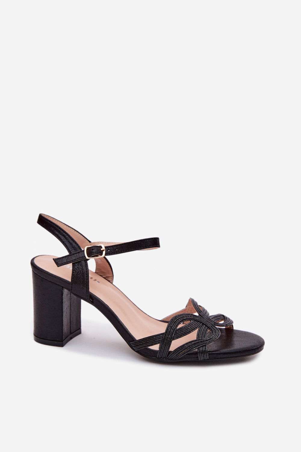 Step In Style Antonella Black Heeled Sandals - view 2