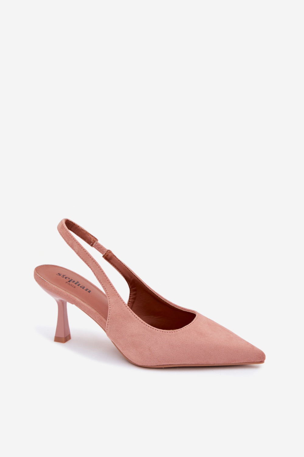 Step In Style Saria Pink Suede Heeled Sandals - view 2