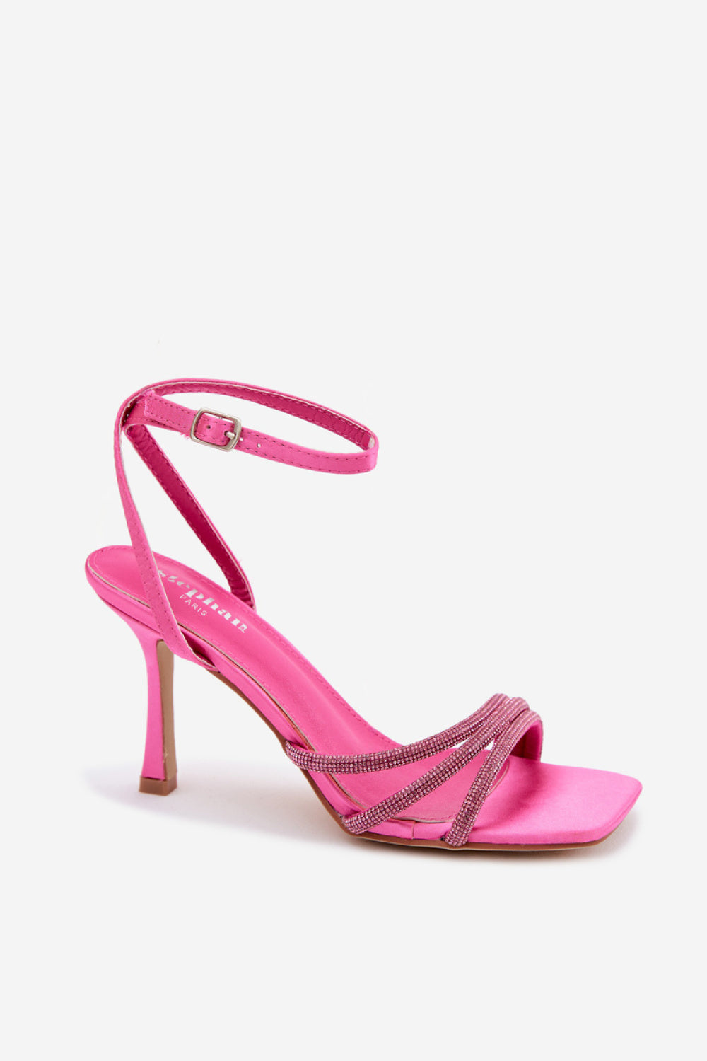 Step In Style Chiara Fuchsia Heeled Sandals - view 2