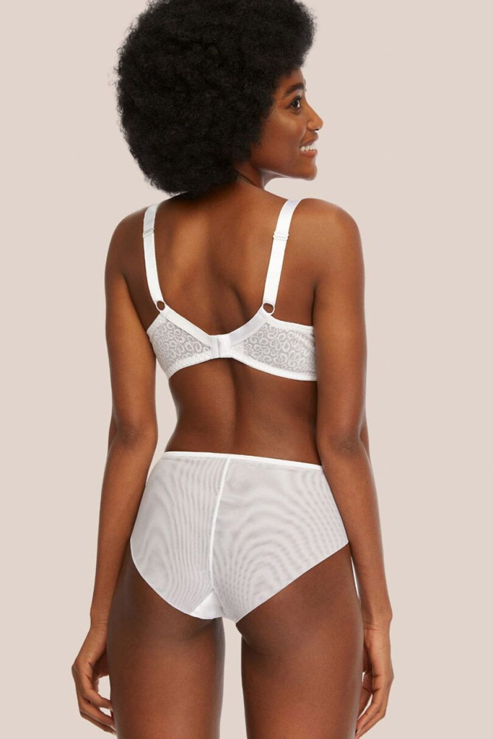 Kinga Clara White Mesh Knickers - view 2