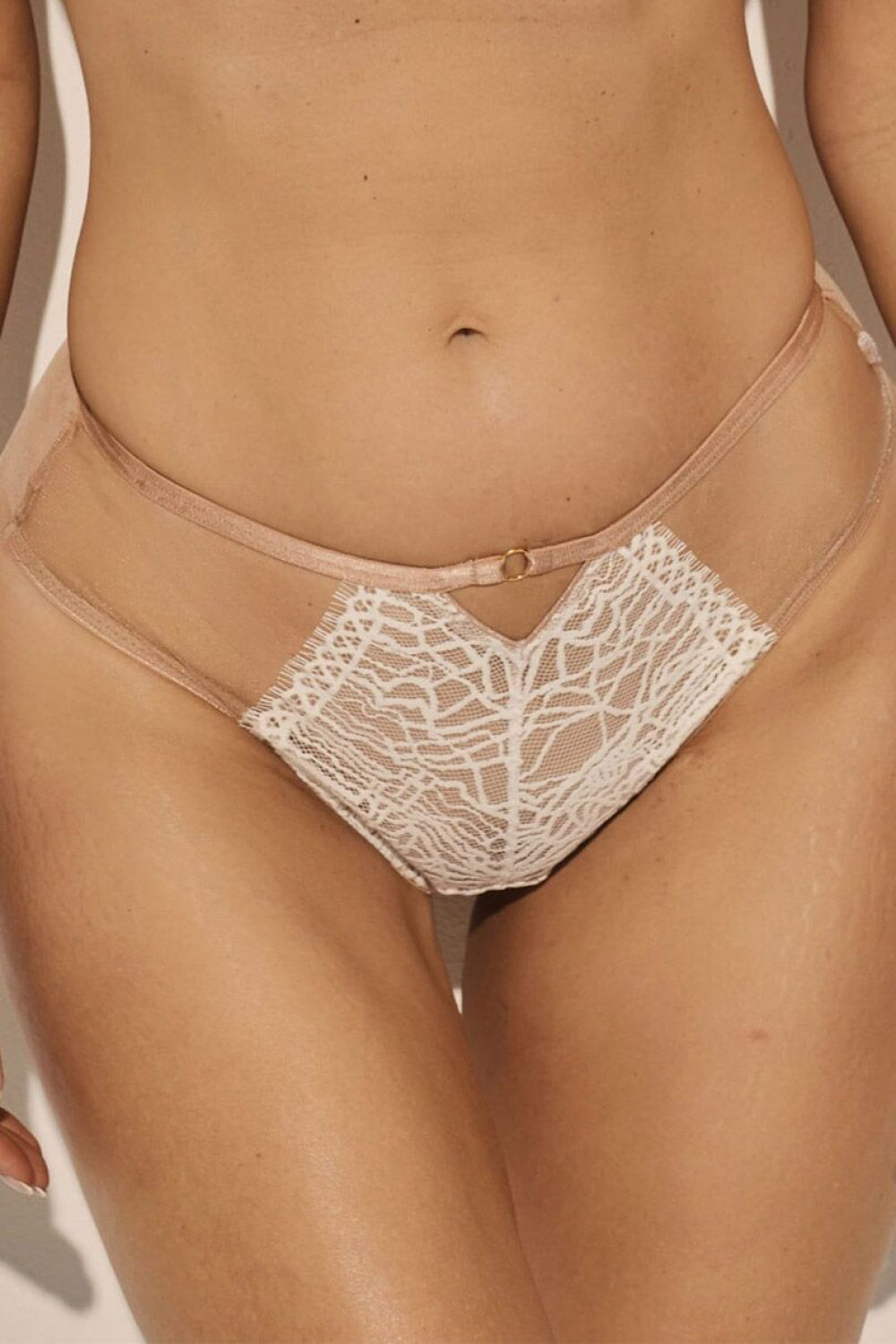 Kinga Coco White Lace Knickers