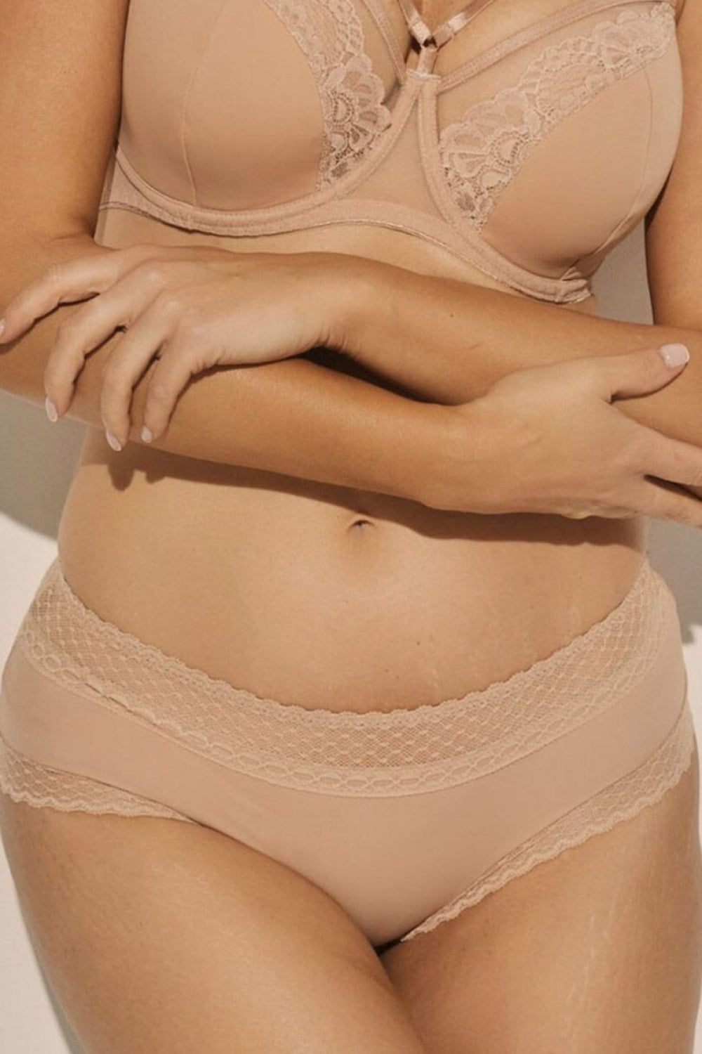 Kinga Isla Nude Lace Knickers