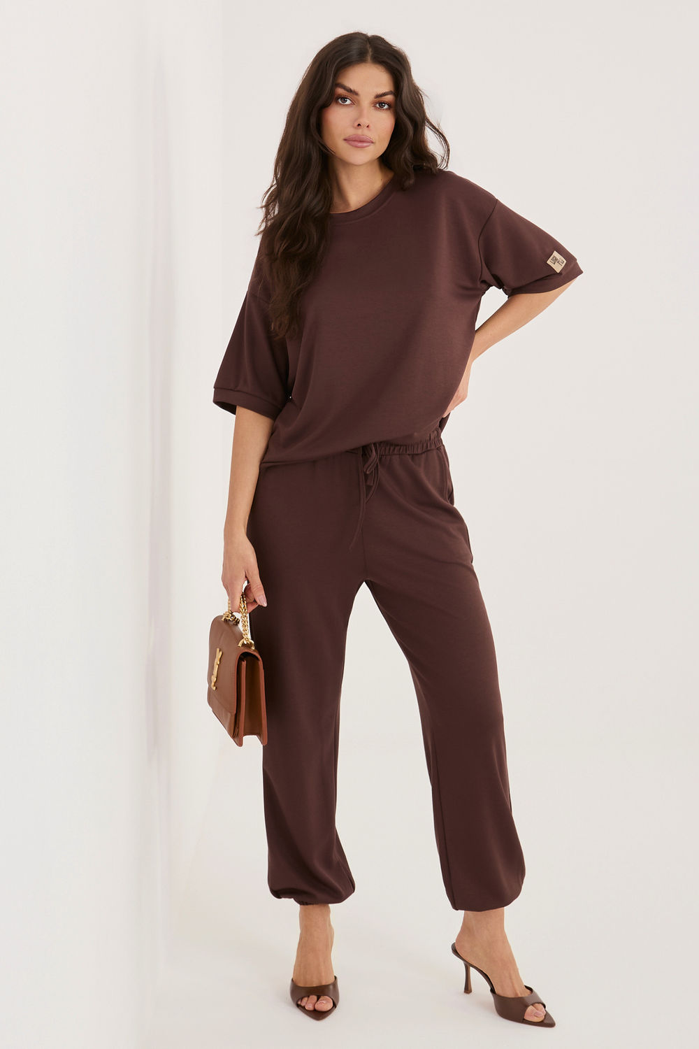 Rue Paris Dark Brown Co-Ord Set