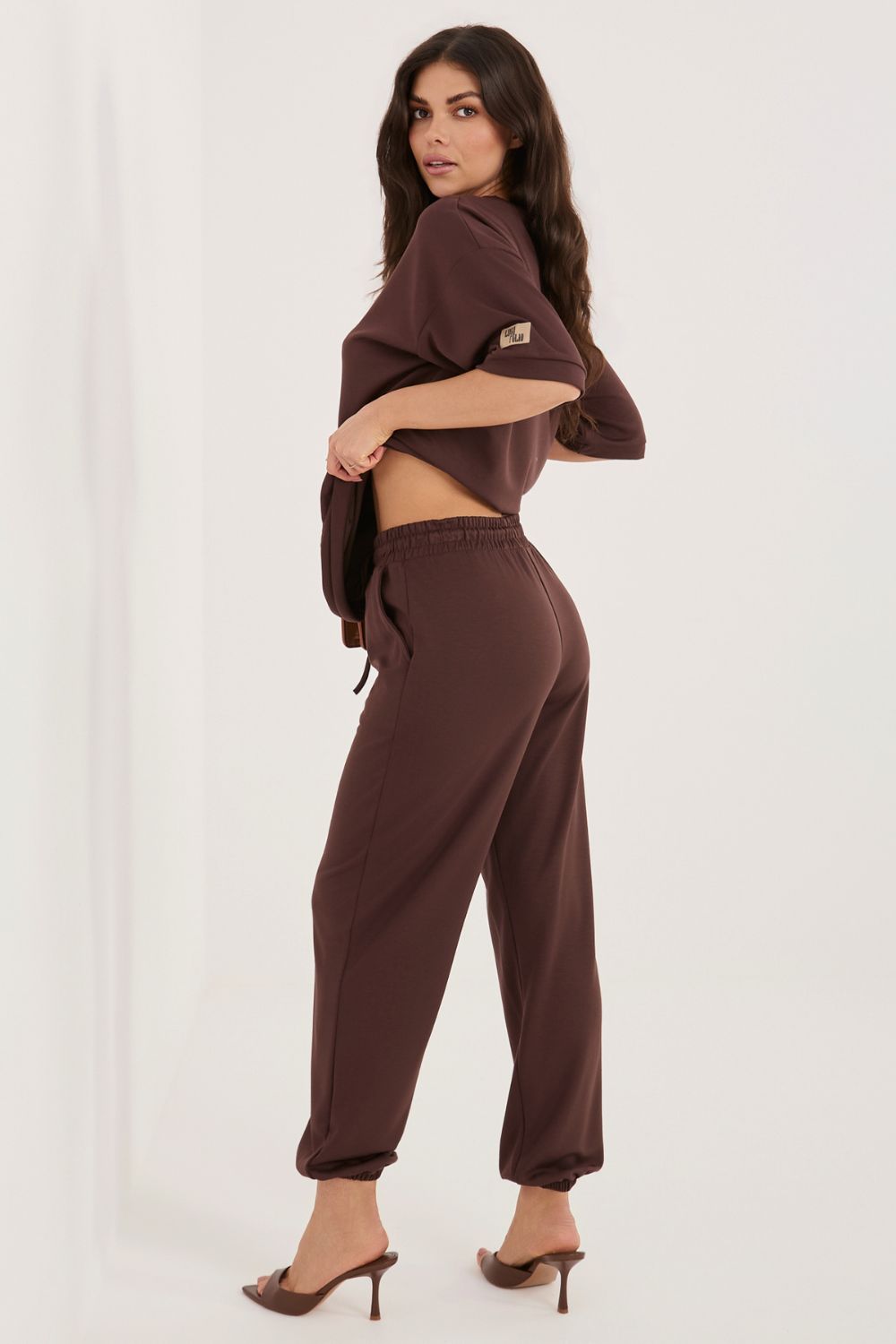 Rue Paris Dark Brown Co-Ord Set - view 3