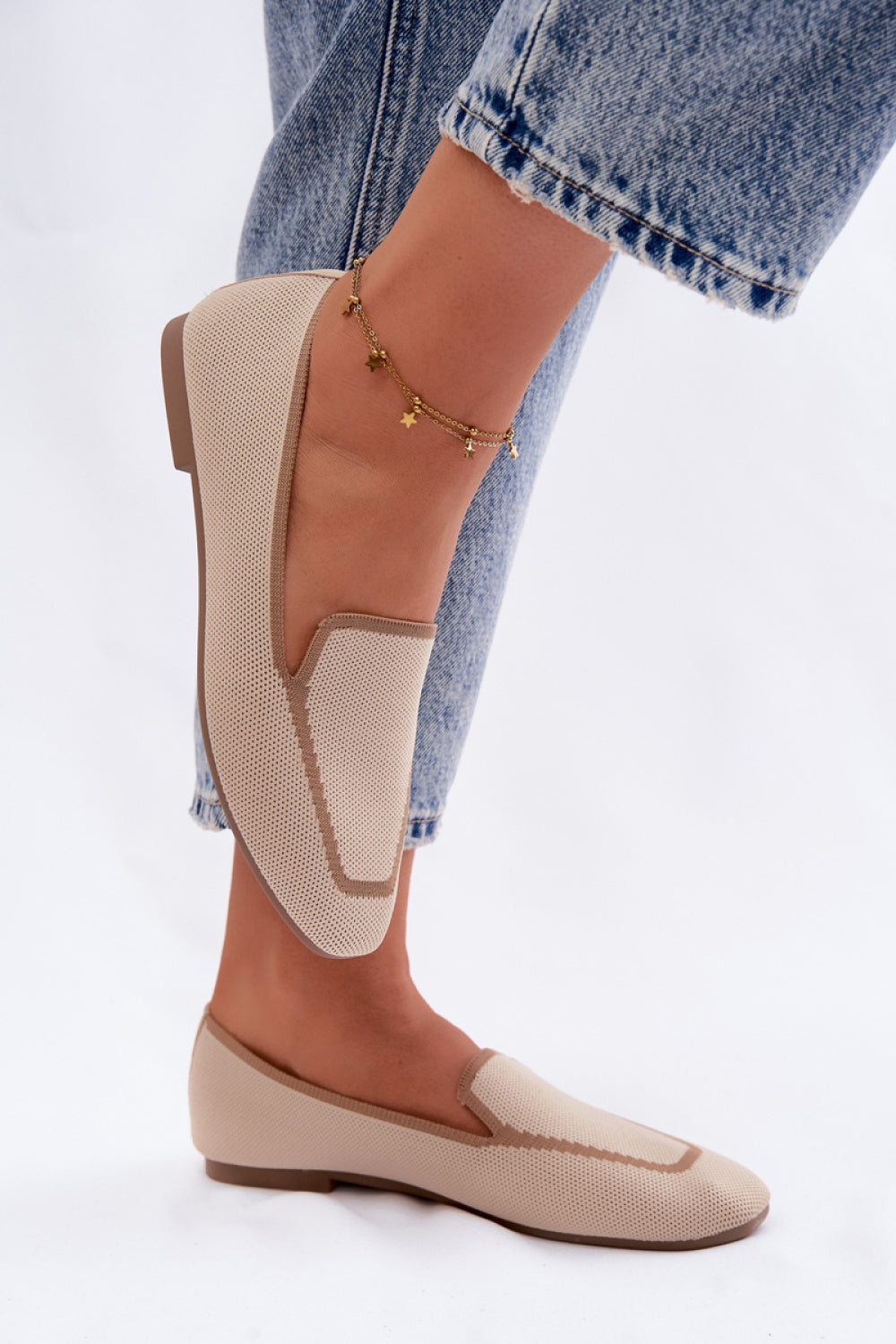 Step In Style Selisa Beige Mesh Moccasins - view 3