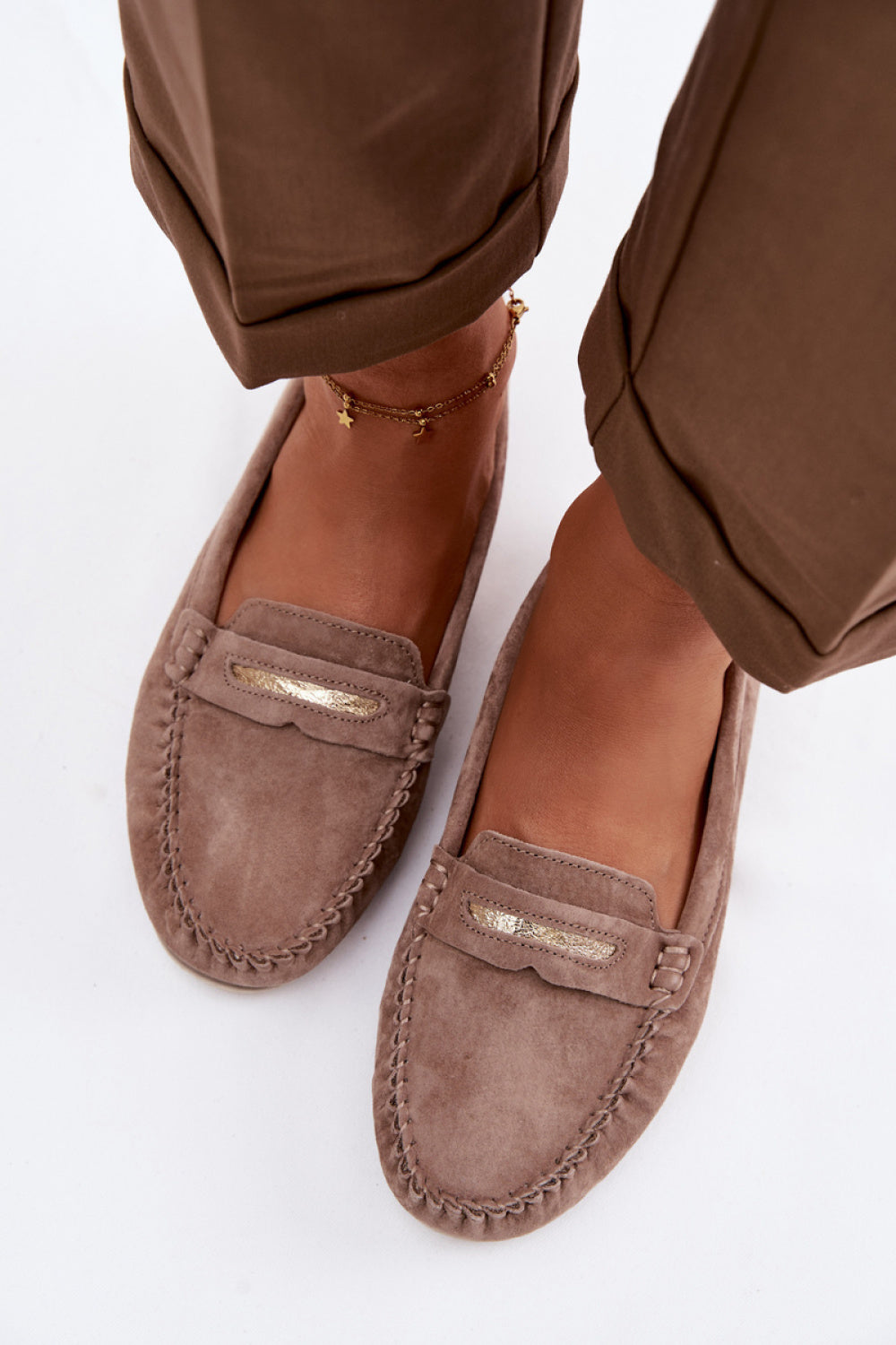 Step In Style Brown Leather Moccasins - view 3