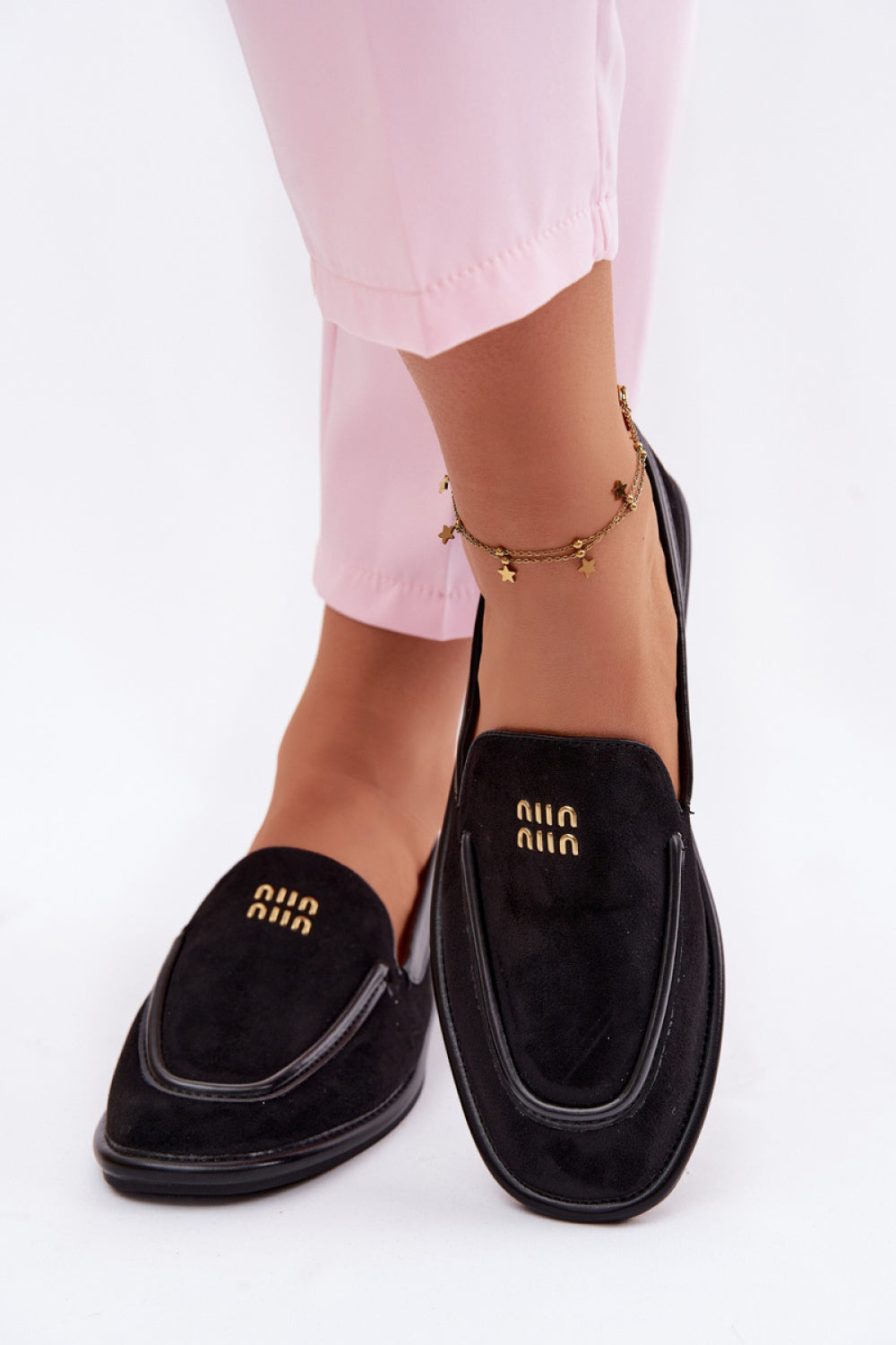 Step In Style Vinceza Black Faux Leather Moccasins - view 3