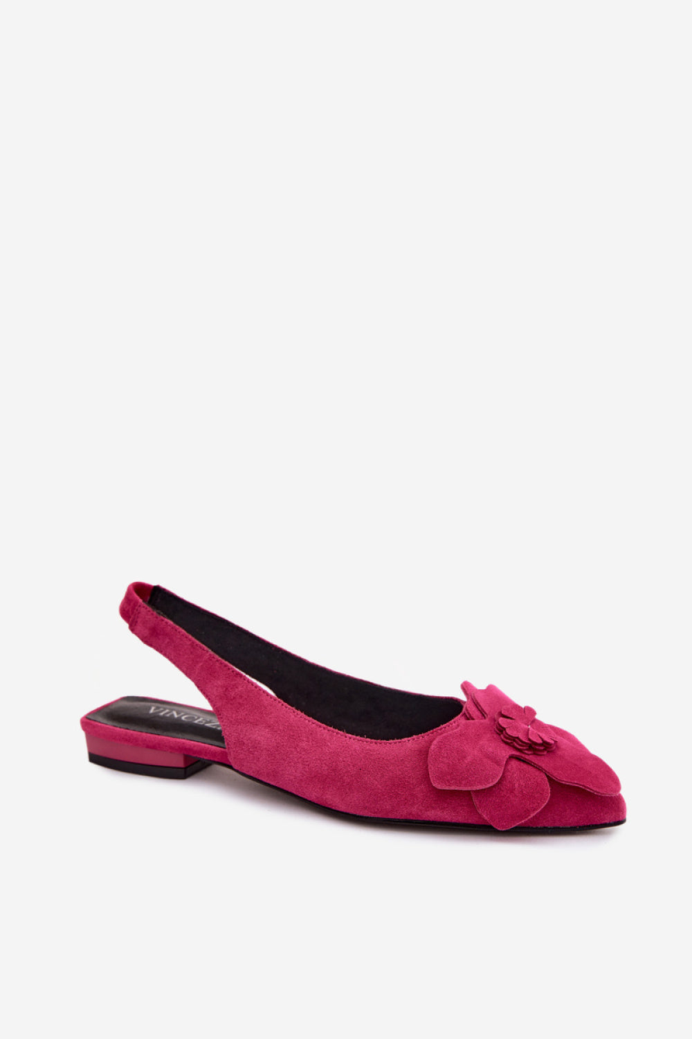 Step In Style Vinceza Fuchsia Suede Flat Sandals - view 2