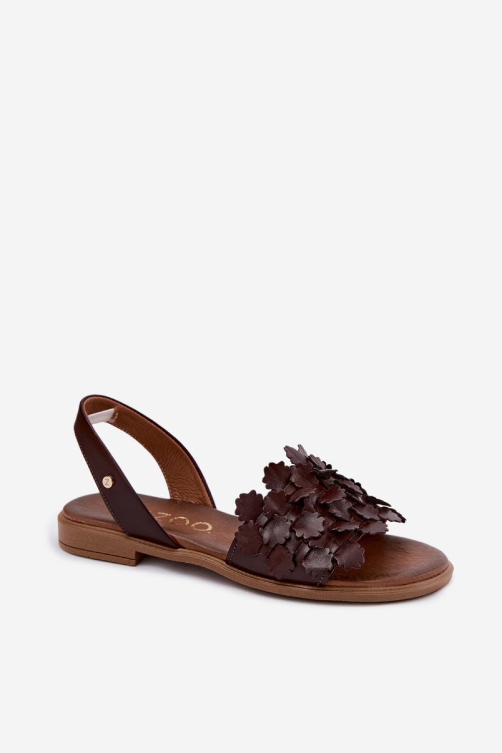 Step In Style Zazoo Chocolate Leather Sandals - view 2