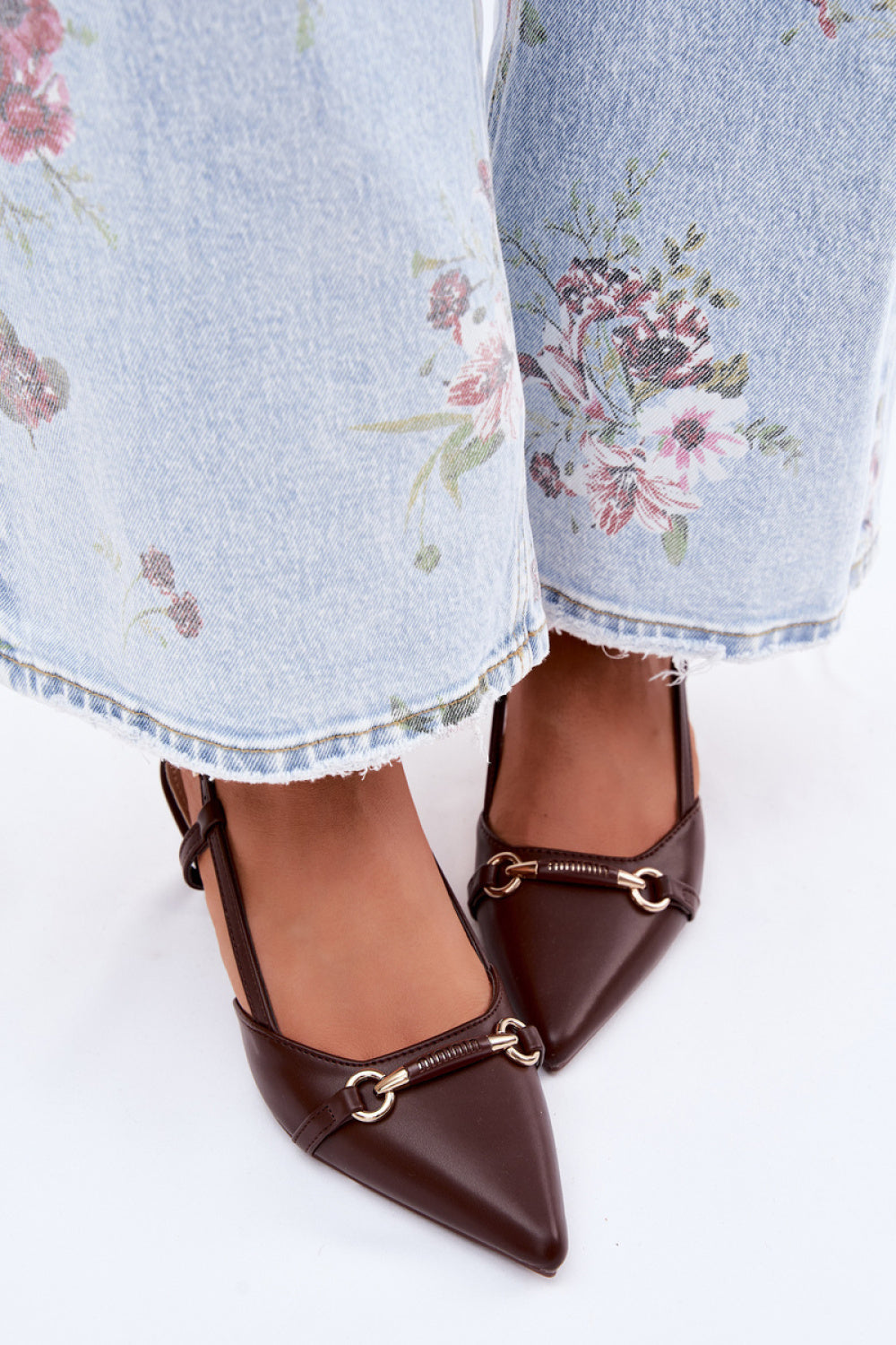 Step In Style Felessa Brown Faux Leather Heeled Sandals - view 3