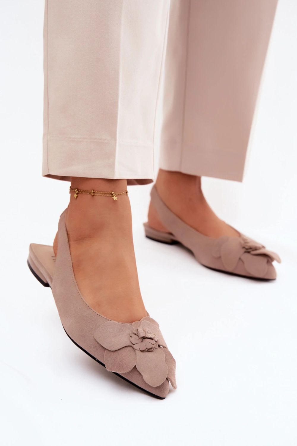 Step In Style Vinceza Beige Suede Flat Sandals - view 4