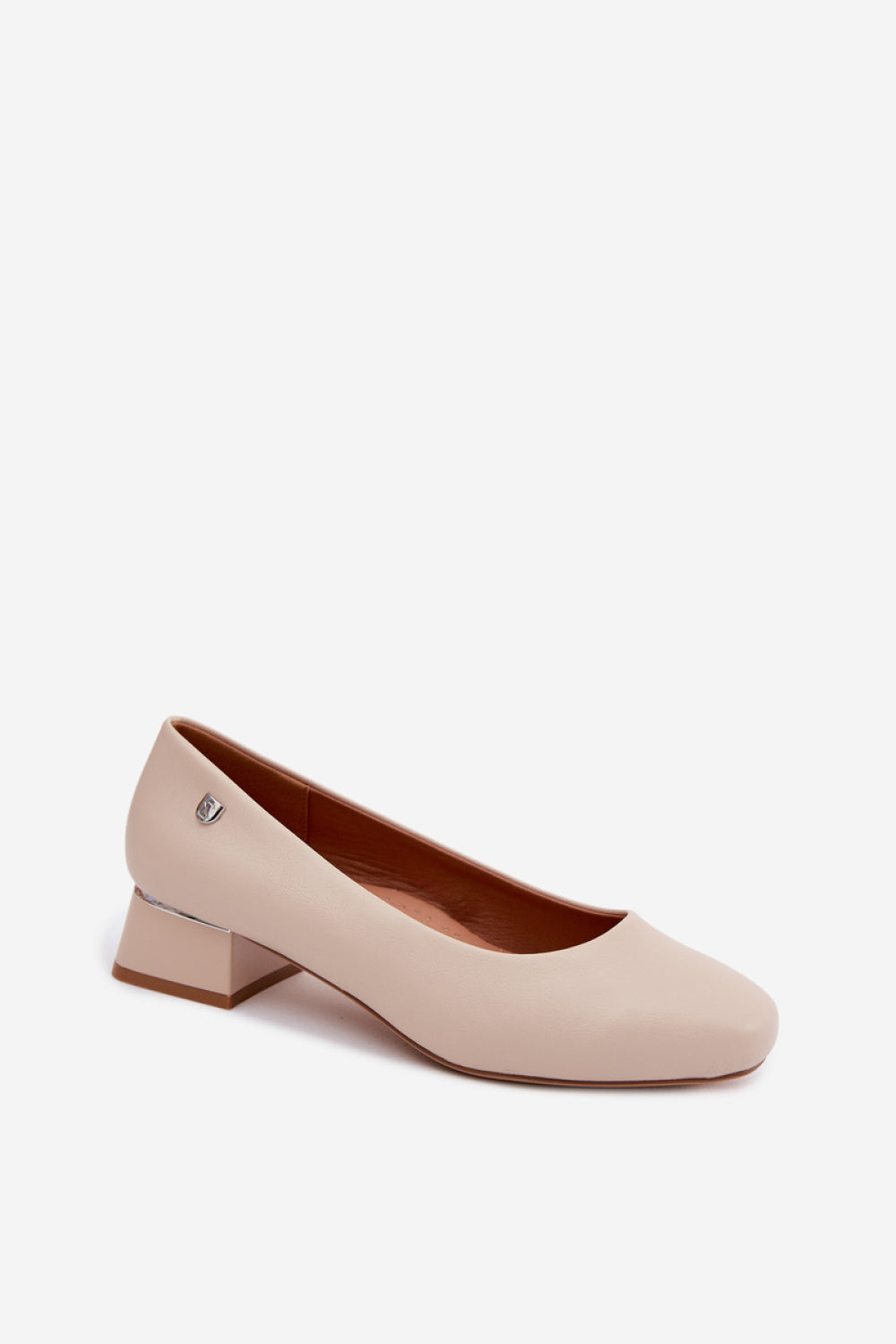 Step In Style Sergio Leone Light Beige Court Shoes - view 2