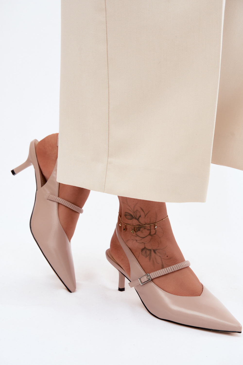 Step In Style Beige Court Shoes