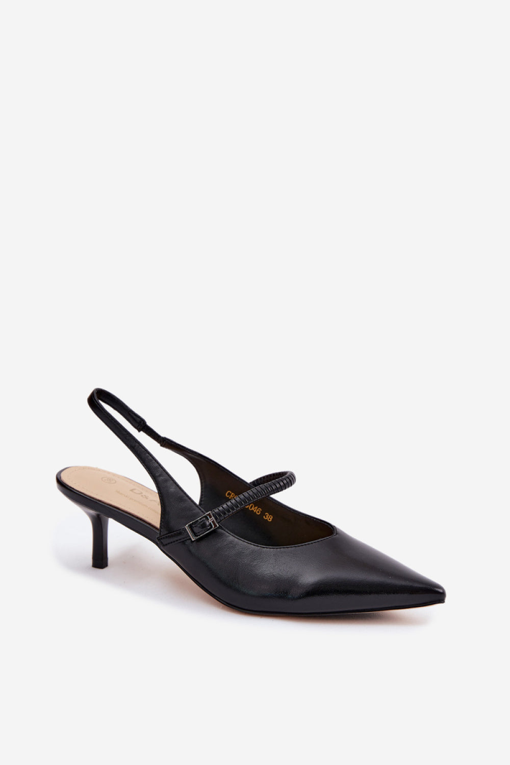 Step In Style Black Court Shoes - view 2