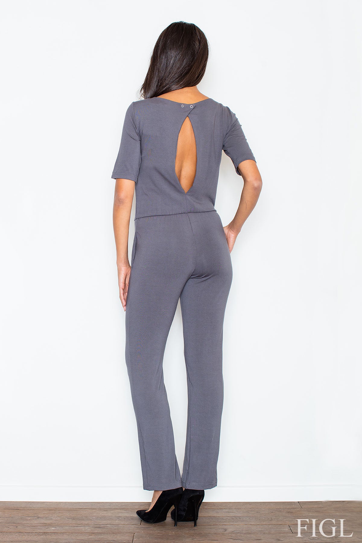 Figl Grey Viscose Jumpsuit - view 2