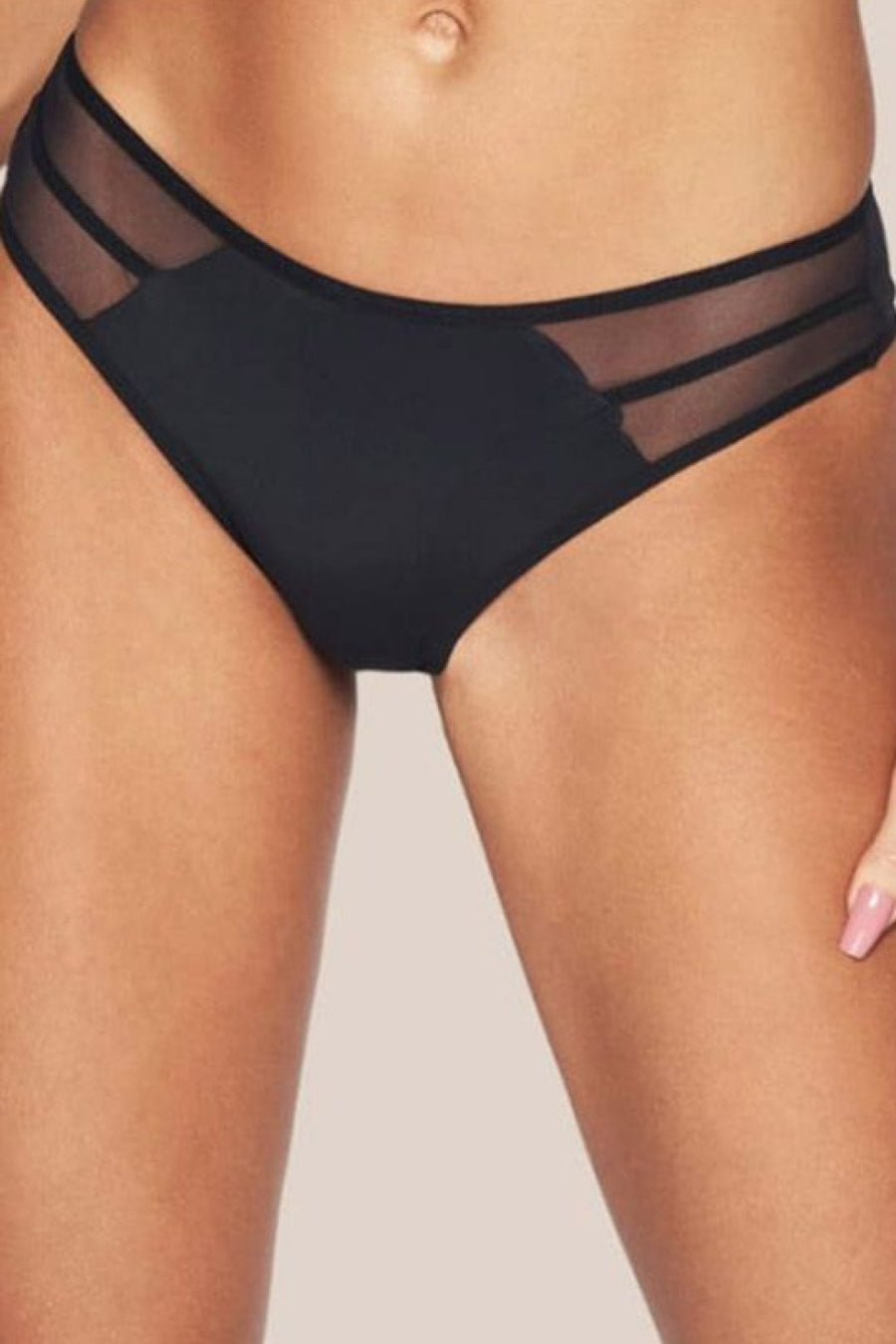 Kinga Sophie Black Brazilian Knickers