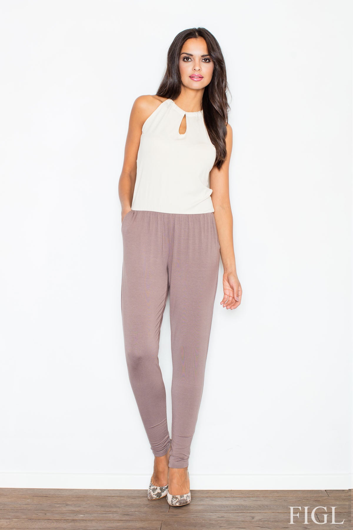 Figl Brown Jumpsuit