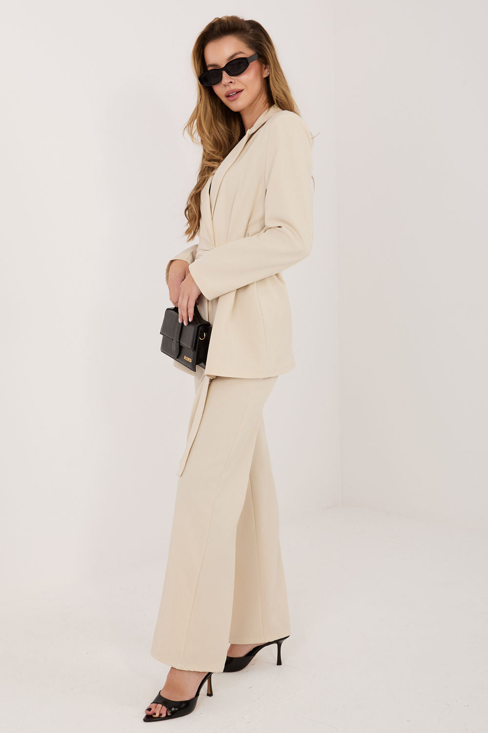 Italy Moda Light Beige Long Sleeve Co-Ord Set - view 2