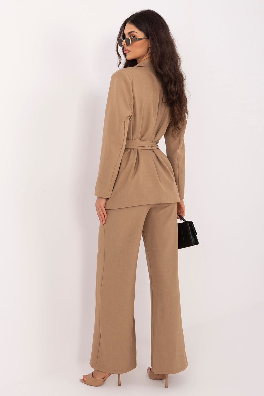 Italy Moda Camel Long Sleeve Co-Ord Set - view 3