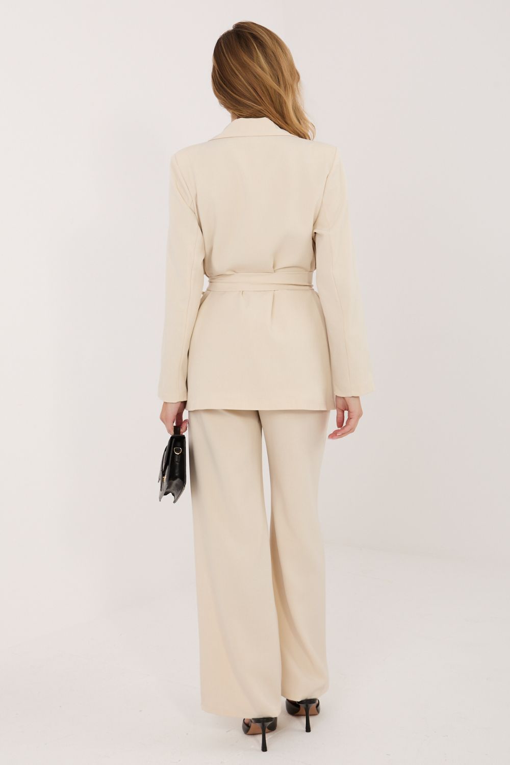 Italy Moda Light Beige Long Sleeve Co-Ord Set - view 3