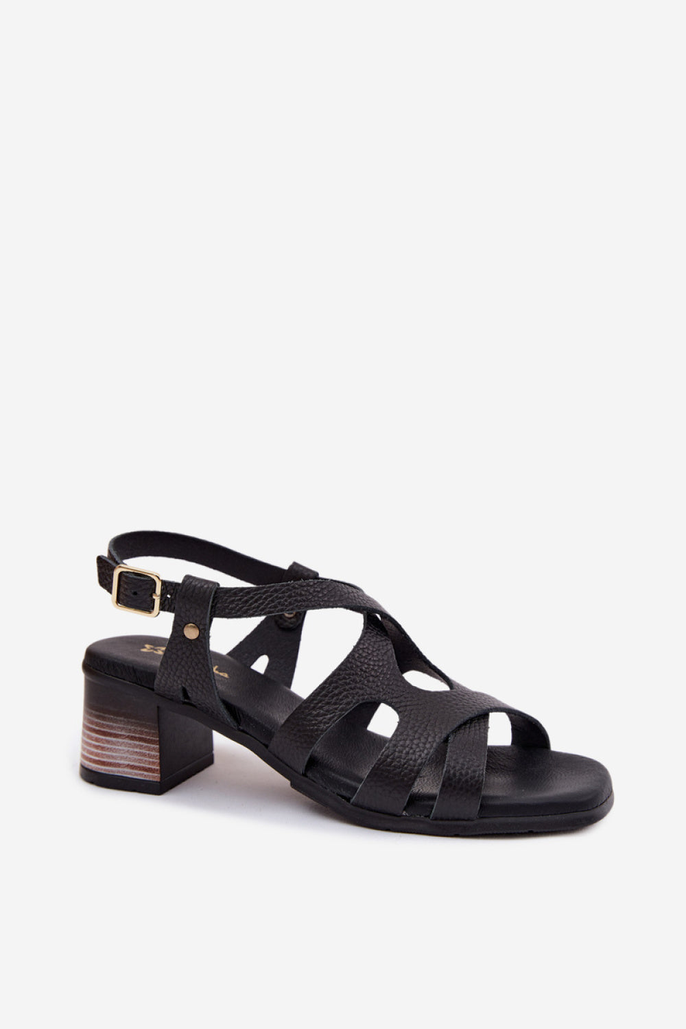 Step In Style Maciejka Black Heeled Sandals - view 2