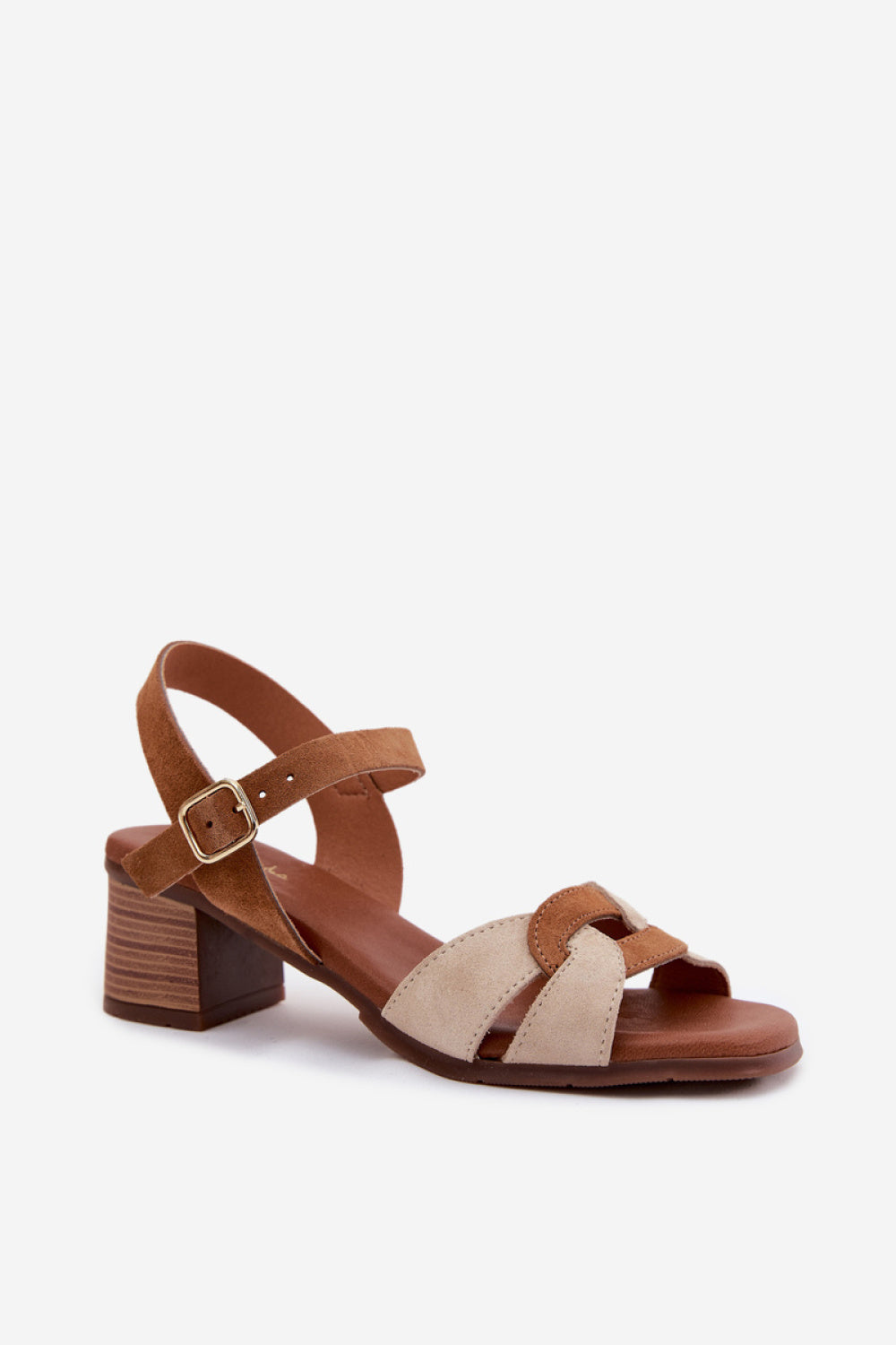 Step In Style Maciejka Beige Heeled Sandals - view 2