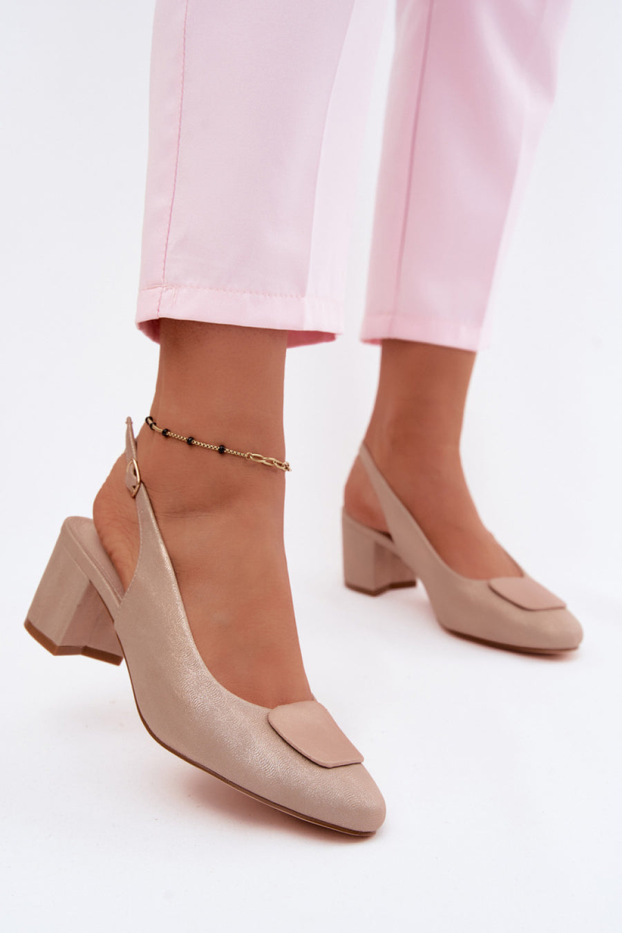 Step In Style Maden Gold Heeled Sandals