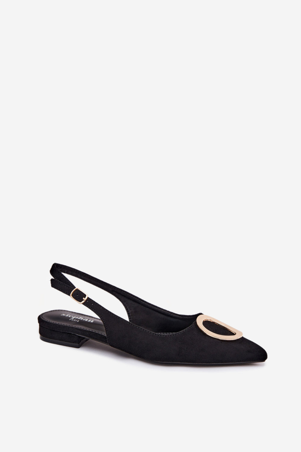 Step In Style Sparkle Black Sandals - view 2