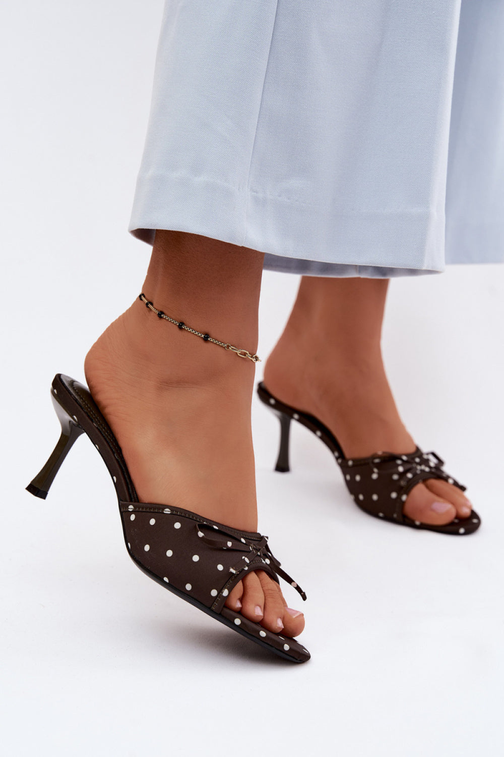 Step In Style Shinea Olive Heeled Sandals