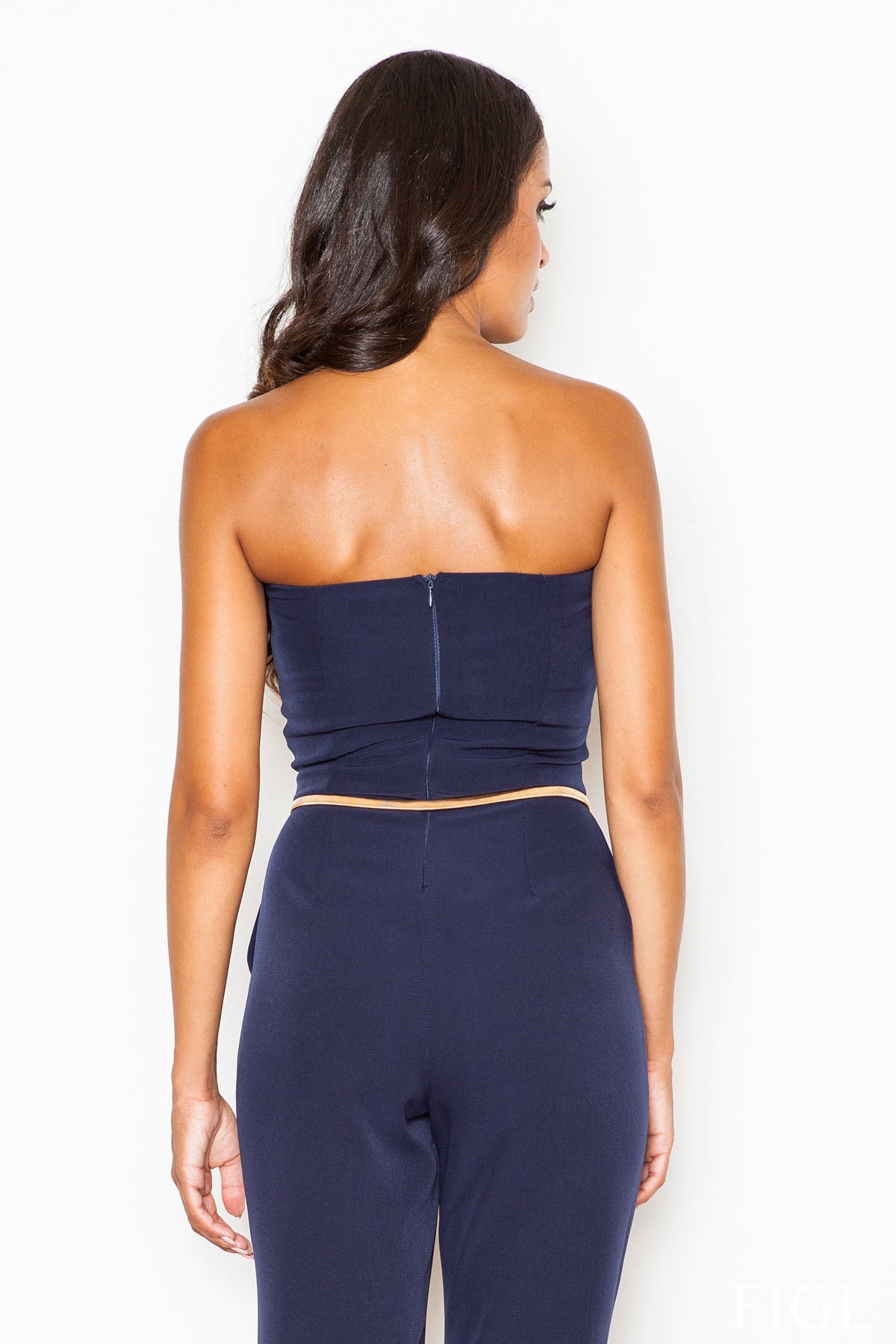 Figl Navy Polyester Jumpsuit - view 2