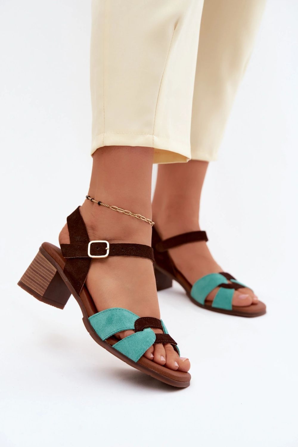 Step In Style Maciejka Brown Heeled Sandals - view 3