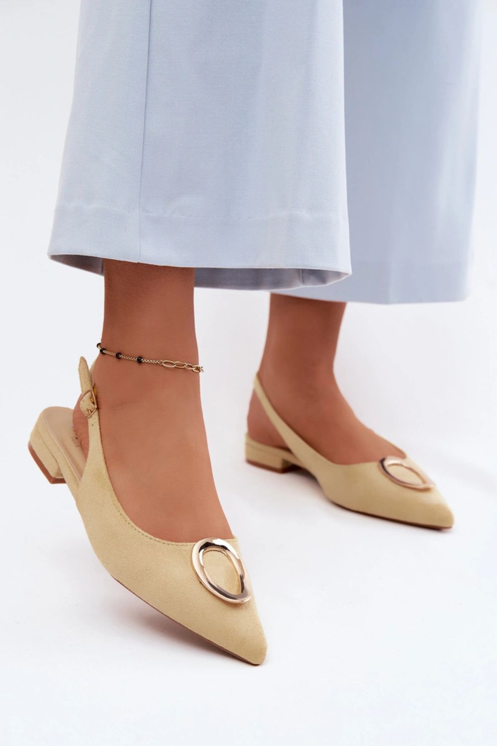Step In Style Sparkle Yellow Sandals - view 4