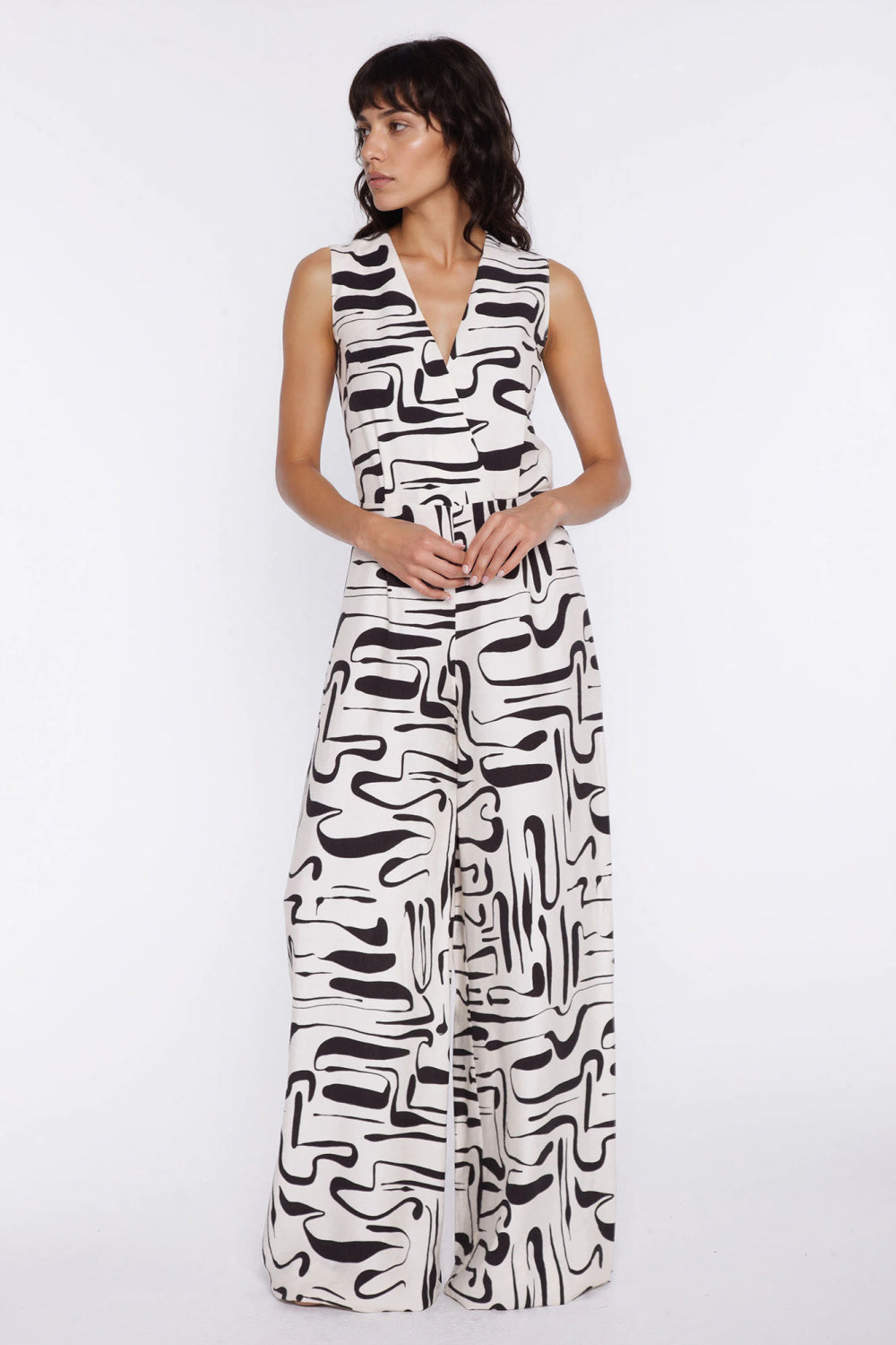 Nife Patterned Jumpsuit - view 4