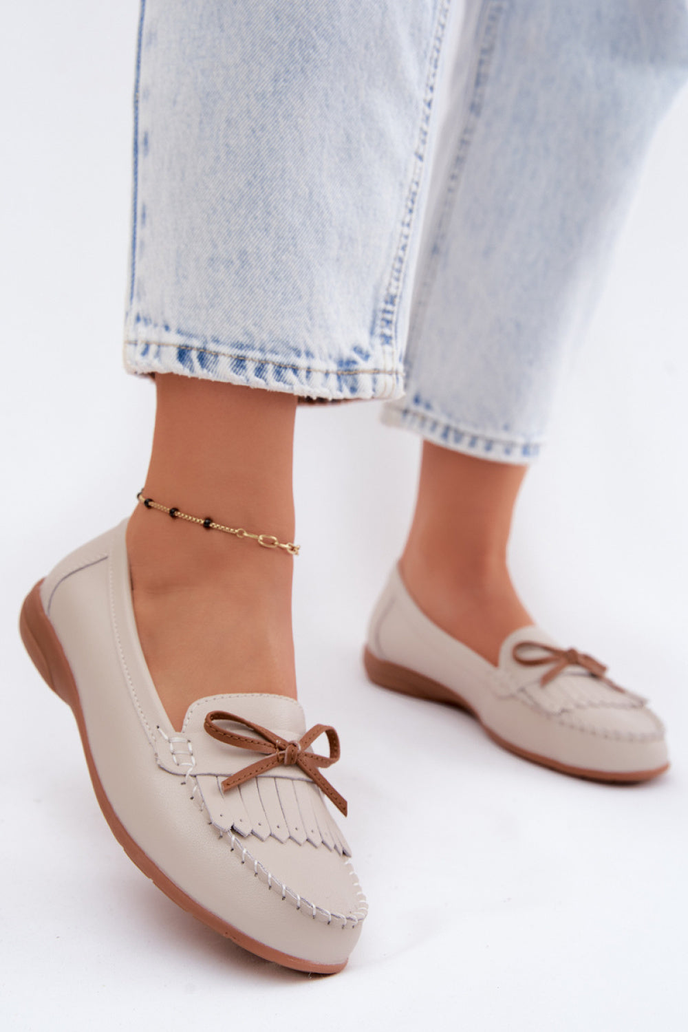 Step In Style Vanyae Beige Moccasins