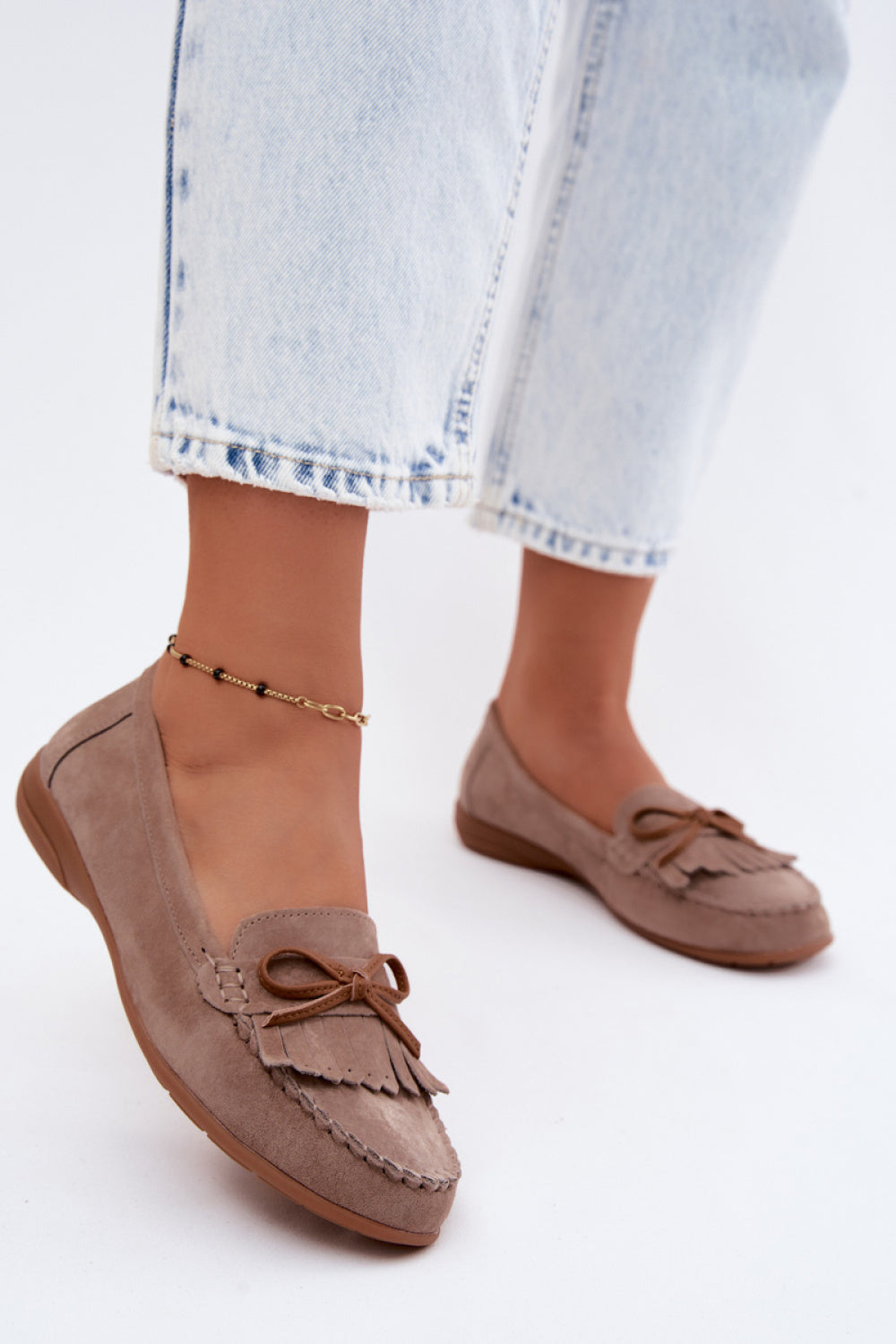 Step In Style Vantae Dark Beige Moccasins