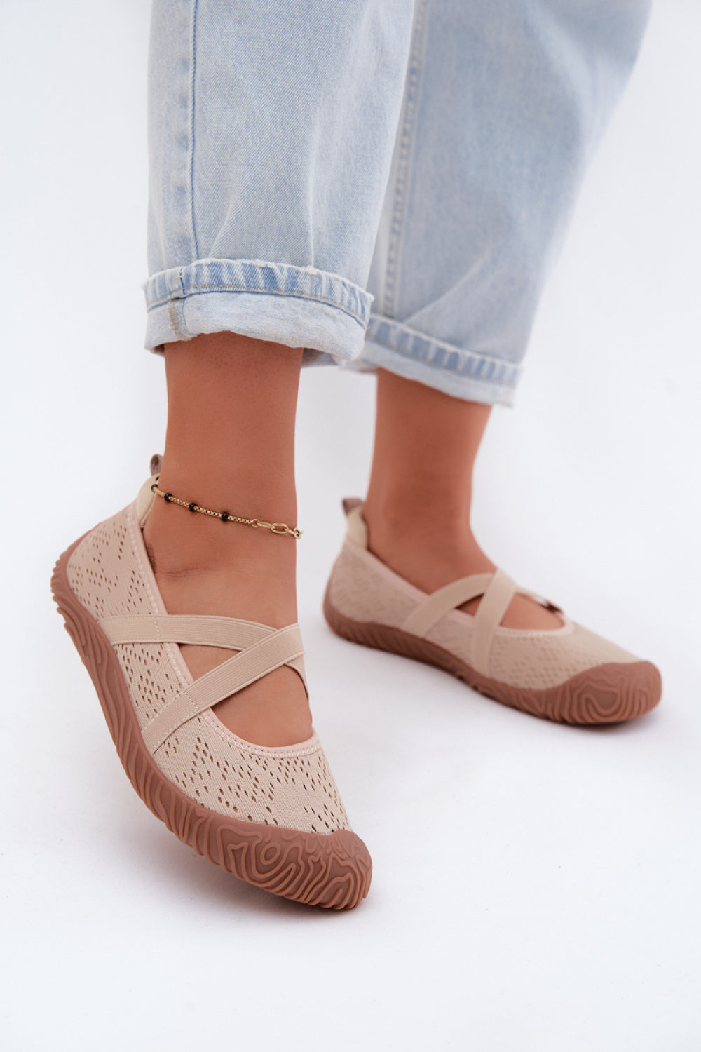 Step In Style Artiker Beige Ballet Flats