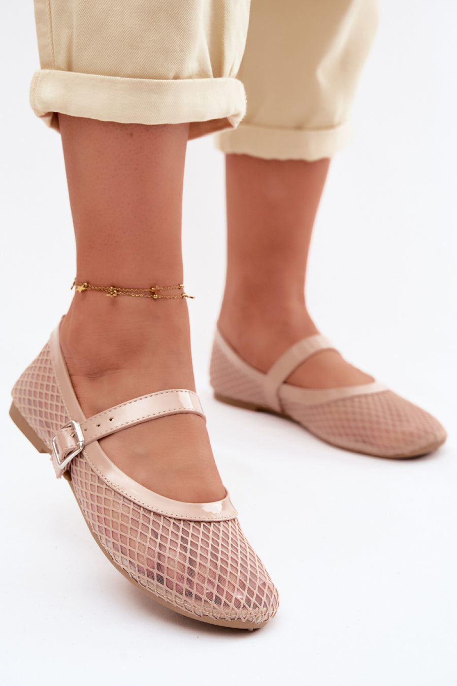 Step In Style Gaia Beige Ballet Flats