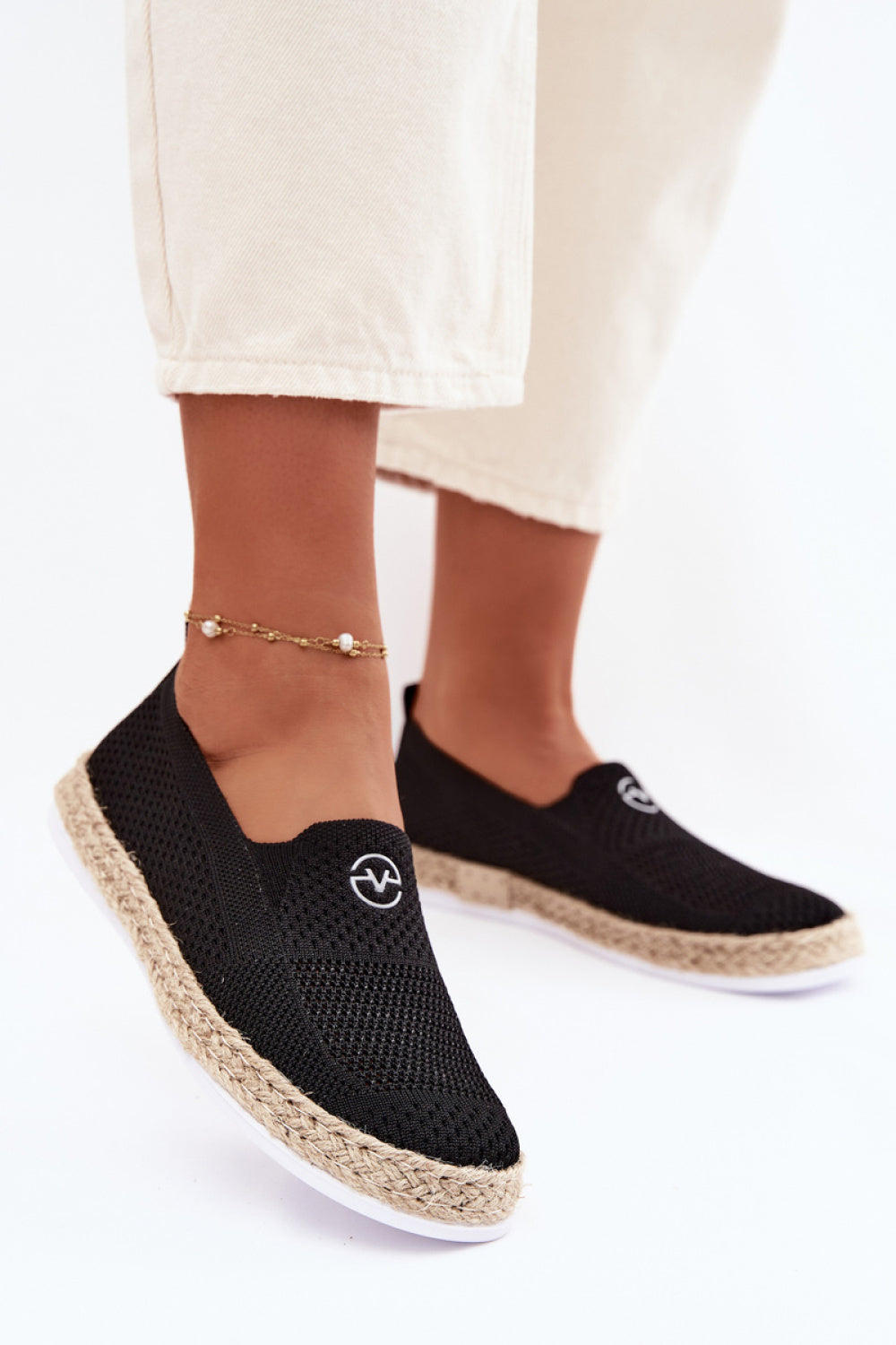 Step In Style Vinceza Black Espadrilles