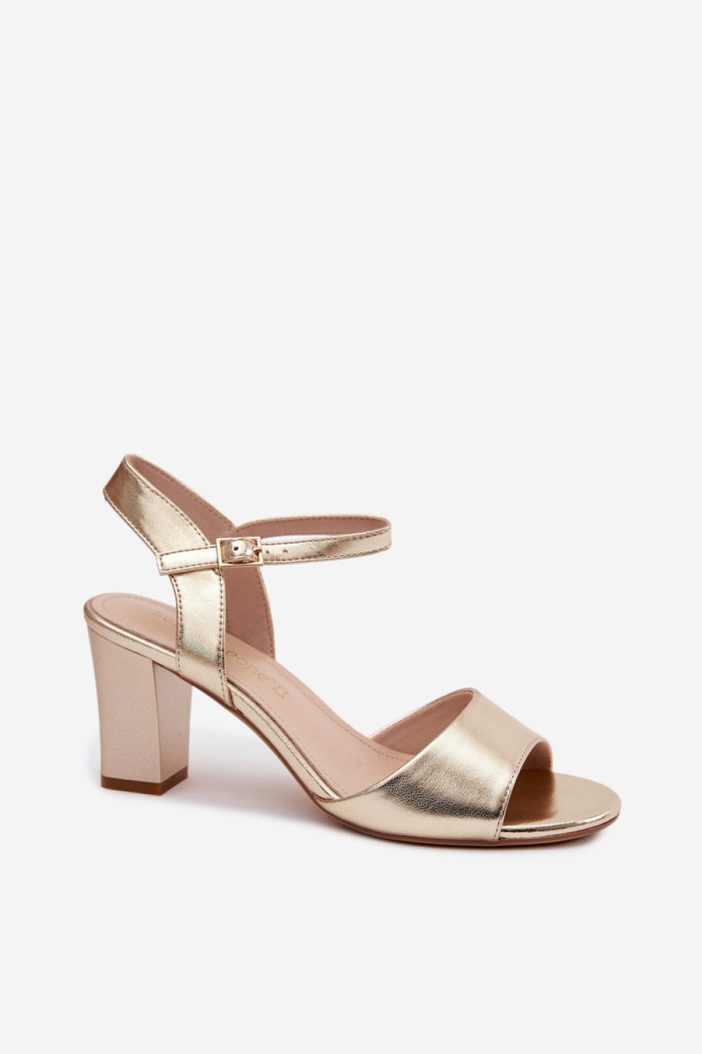 Step In Style Sergio Leone Gold Heeled Sandals - view 2