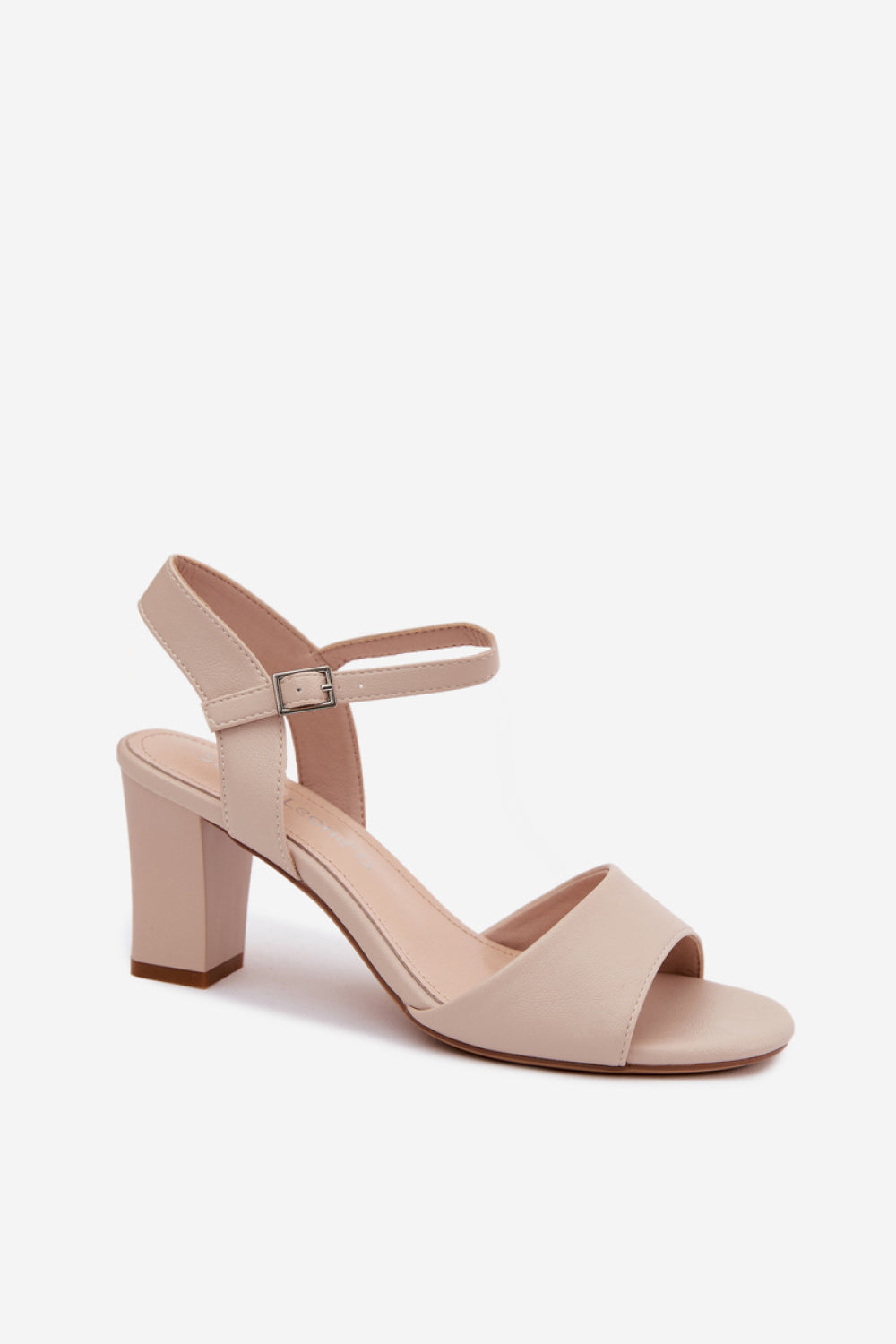 Step In Style Sergio Leone Beige Heeled Sandals - view 2