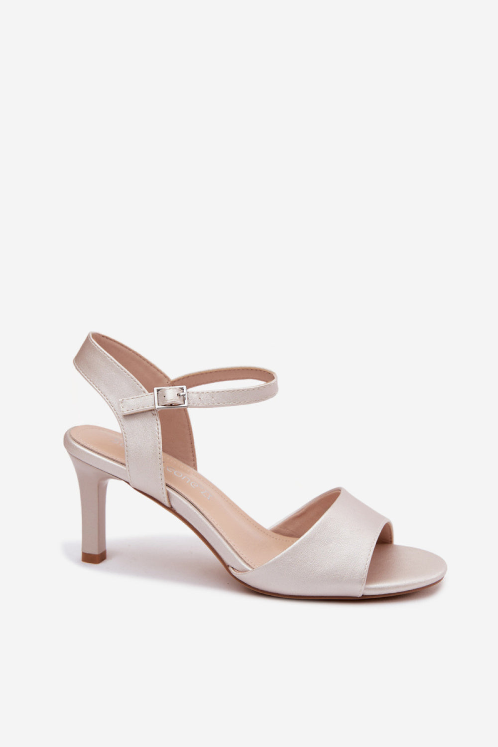 Step In Style Sergio Leone Silver Heeled Sandals - view 2