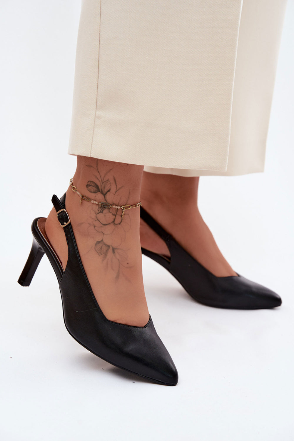 Step In Style Sergio Leone Black Heeled Sandals