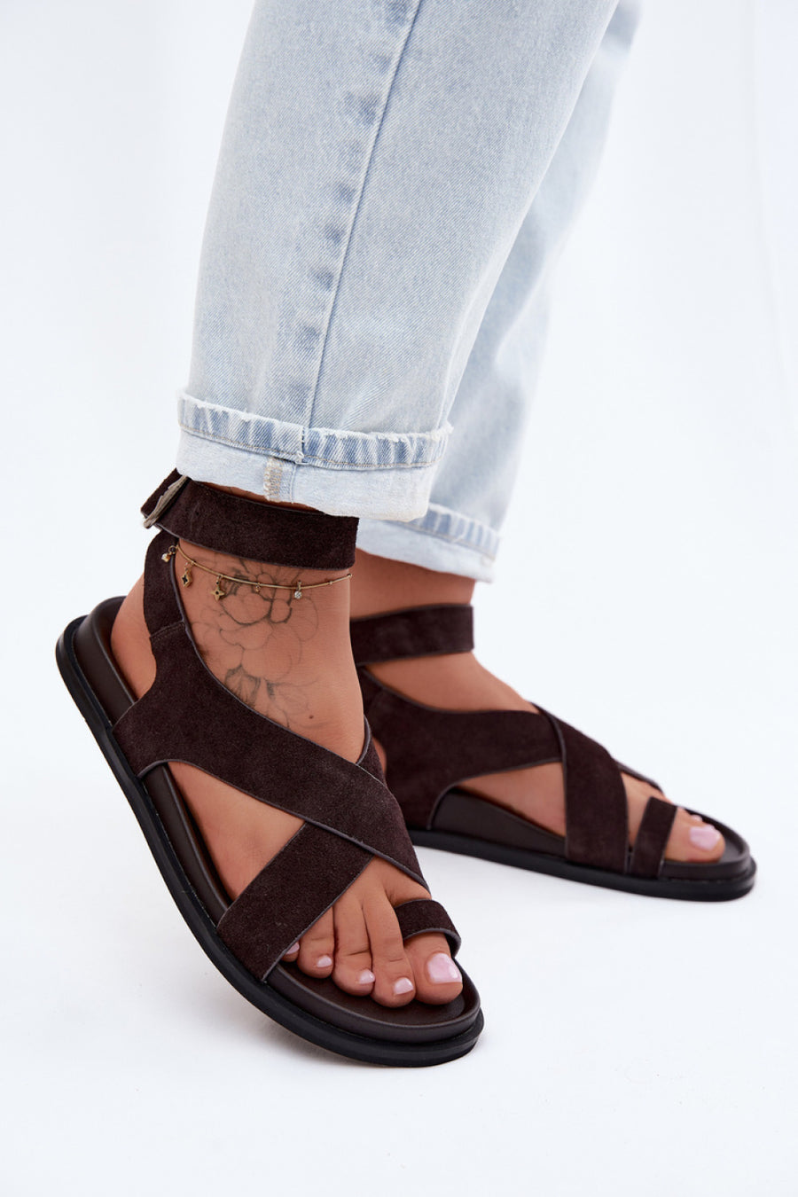 Step In Style Chocolate Sandals