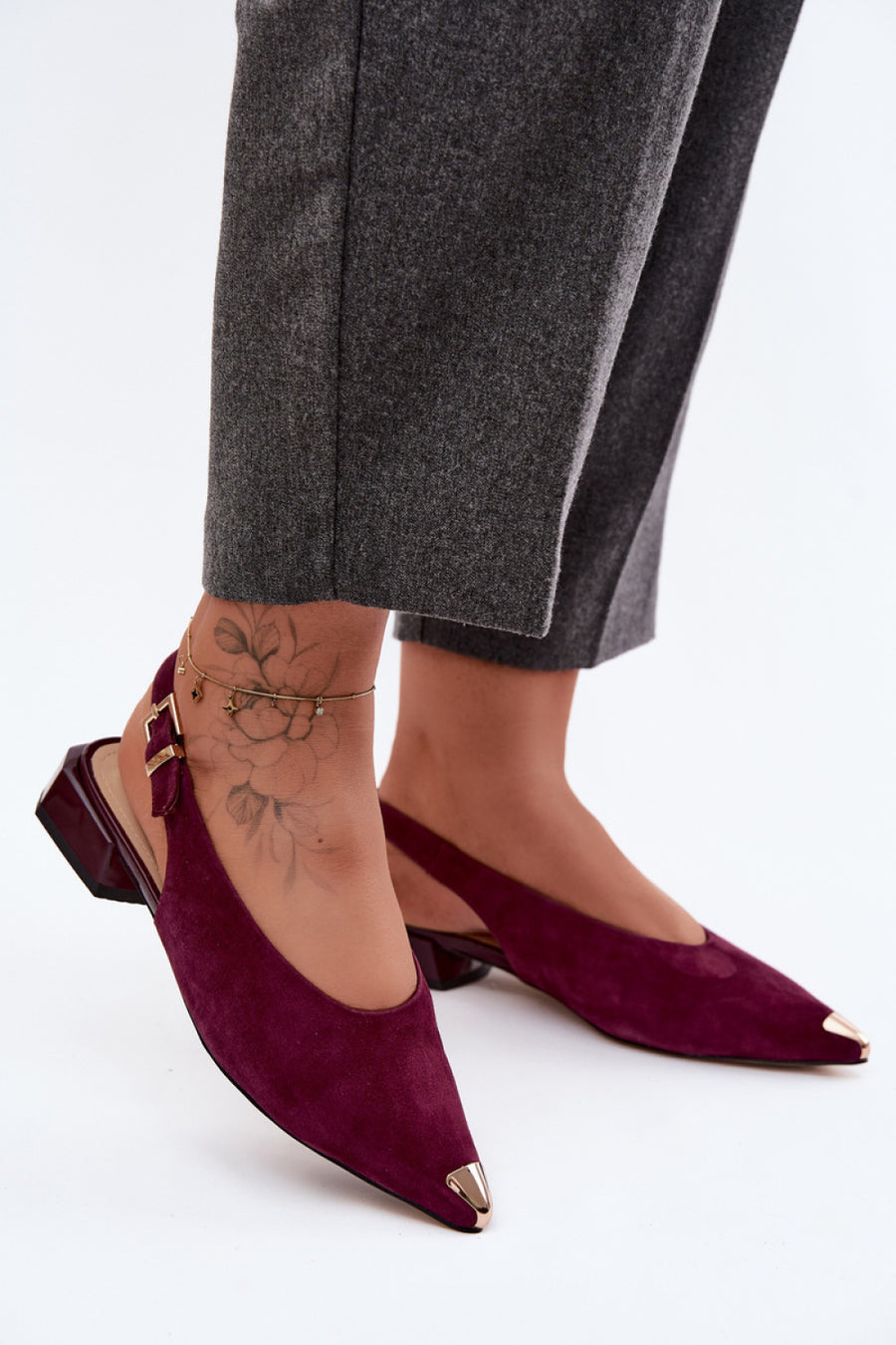Step In Style Burgundy Sandals
