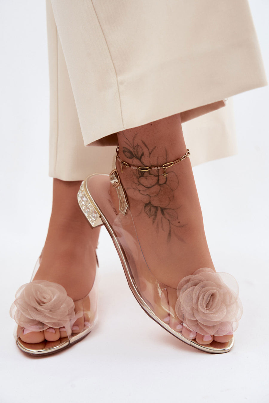 Step In Style Gold Sandals