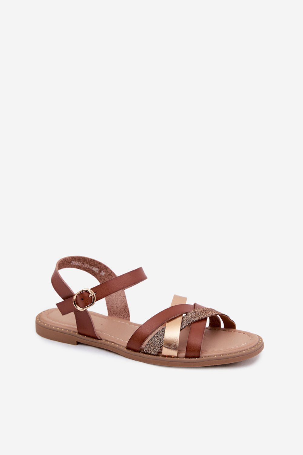 Step In Style Haden Brown Sequin Sandals - view 2