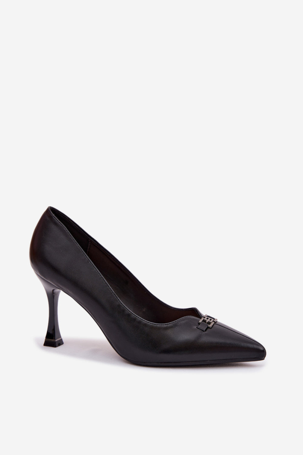 Step In Style Vinceza Black Leather High Heels - view 2