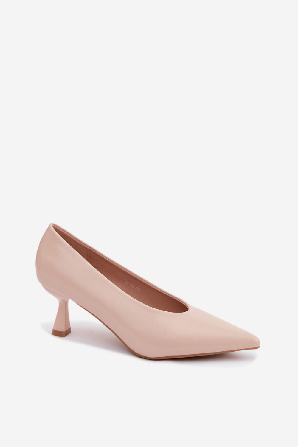 Step In Style Silenta Beige Faux Leather Court Shoes - view 2