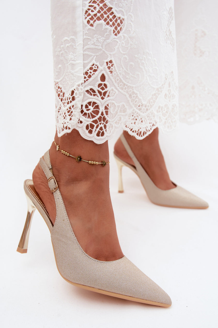 Step In Style Mercella Gold High Heels